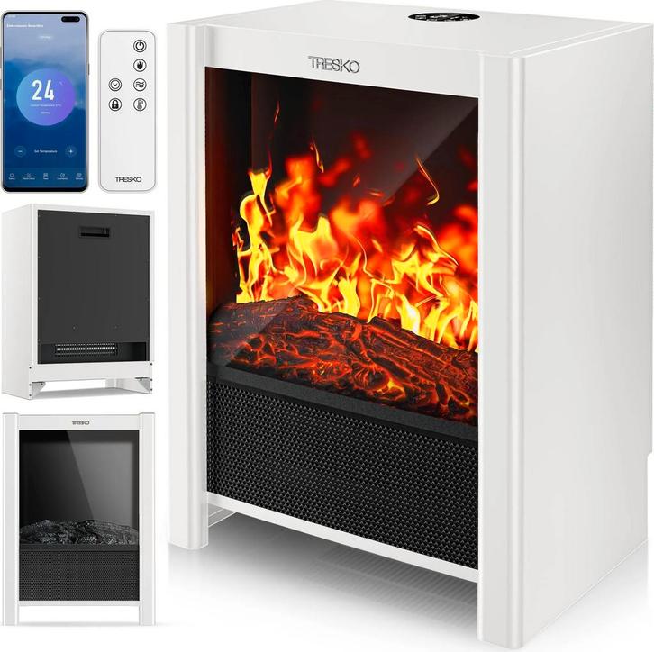 Sfeerhaard elektrisch - Elektrische haard - Met verwarming -, Maison & Meubles, Cheminées, Envoi