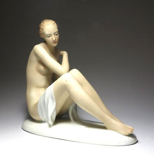 Pirkenhammer - Hermann Seidl - sculptuur, Art Deco Sculpture, Antiek en Kunst, Antiek | Glaswerk en Kristal