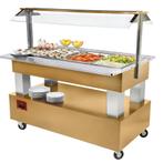 Buffet - Salad bar, gekoeld, 4x GN 1/1-150 (Licht eiken, Verzenden, Nieuw in verpakking, Overige typen