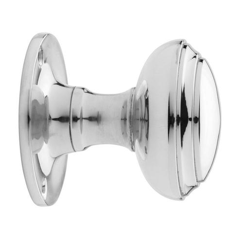 Deurknop 55mm - Rond nikkel, Doe-het-zelf en Bouw, Hang- en Sluitwerk, Overige typen, Nieuw, Koper of Messing, Ophalen of Verzenden