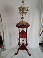 Plantentafel - Bijzettafel - Mahonie - Piedestal Barley