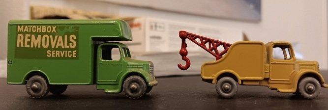 Matchbox 1:76 - Modelauto (4) - Matchbox Removals Service, Hobby en Vrije tijd, Modelauto's | 1:5 tot 1:12