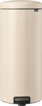 Brabantia NewIcon Pedaalemmer 30 Liter Beige Prullenbakken, Huis en Inrichting, Verzenden, Nieuw