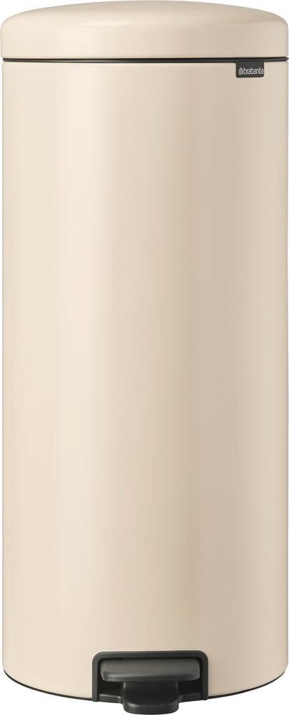 Brabantia NewIcon Pedaalemmer 30 Liter Beige Prullenbakken, Huis en Inrichting, Woonaccessoires | Prullenbakken, Verzenden