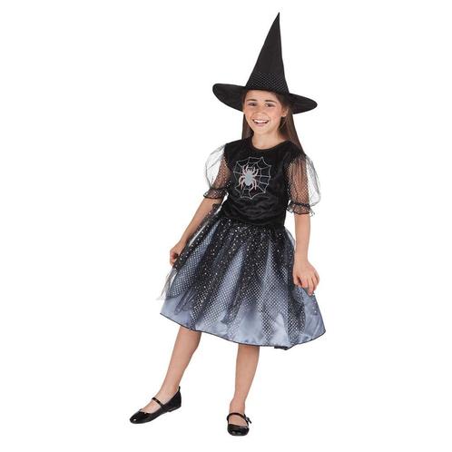 Halloweeen Heks Kostuum Spinnenweb Kind, Hobby en Vrije tijd, Feestartikelen, Nieuw, Verzenden