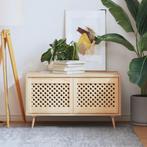 vidaXL Kastdeuren met latwerk 2 st 49,5x39,5 cm massief, Verzenden, Nieuw