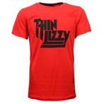 Thin Lizzy Black on Red Logo T-Shirt - Officiële Merchandise