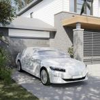 vidaXL Autohoes half met haken XL PEVA zilverkleurig, Verzenden, Nieuw