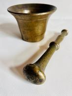 Ferronnerie, Mortier, Mortier avec masse (2) - Bronze - Fin, Antiquités & Art