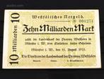 1 Bankbiljet Deutsche Reich 10.000.000.000 Mark..., Ophalen