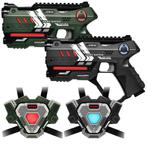 Light Battle Connect Laserguns + 2 Vesten - Groen/Grijs, Ophalen of Verzenden, Nieuw