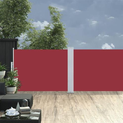 vidaXL Windscherm uittrekbaar 120x1000 cm rood, Tuin en Terras, Parasols, Nieuw, Verzenden