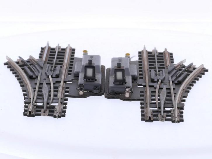 Schaal H0 Trix Express 738 wissel set links en rechts #8689, Hobby en Vrije tijd, Modeltreinen | H0, Wisselstroom, Rails, Gebruikt