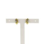 Bicolor gouden oorstekers (witgoud, oorbellen, geelgoud), Handtassen en Accessoires, Oorbellen, Ophalen of Verzenden, Gebruikt