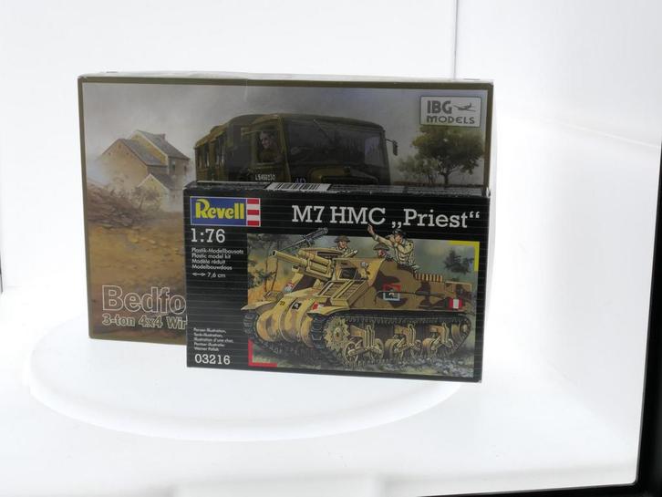 Schaal 1:76 / 1:72 Set van 2 bouwpakketten thema britse v..., Hobby en Vrije tijd, Modelbouw | Auto's en Voertuigen, 1:50 of kleiner