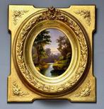 European School (XIX) - Nackte am Fluß, Antiek en Kunst