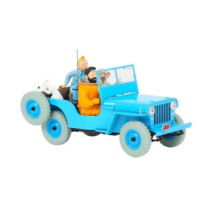 Kuifje Auto 1/24 #04 De Blauwe Jeep, Verzamelen, Stripfiguren, Ophalen of Verzenden