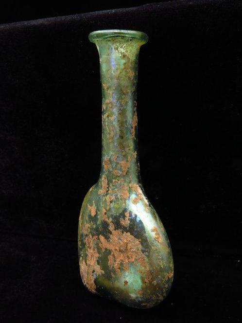 Oud-Romeins Glas Parfum/Zalf Fles - 12 cm (Zonder, Antiek en Kunst, Antiek | Overige Antiek