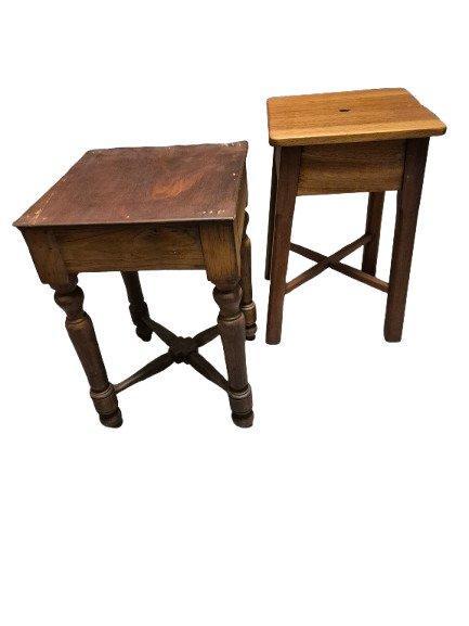 Settle (zitbank met hoge leuning) (2) - Eik, Mahonie -, Antiek en Kunst, Antiek | Overige Antiek