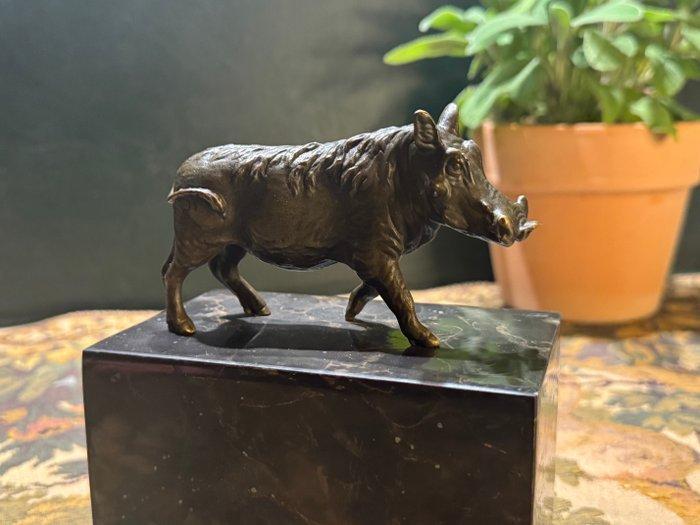 Milo (1910-1978) - Beeld, Wild zwijn - jacht kamer - 15 cm -, Antiquités & Art, Curiosités & Brocante