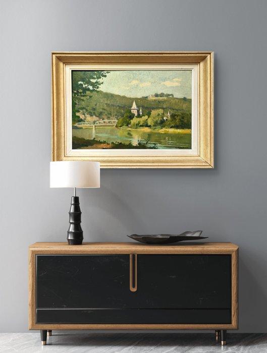 Eugène Mahaux (1874-1946) - Le pont, Antiek en Kunst, Kunst | Schilderijen | Klassiek