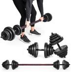 Halterset - verstelbare dumbbells - 2-in-1 - 40 kg, Sport en Fitness, Ophalen of Verzenden, Nieuw