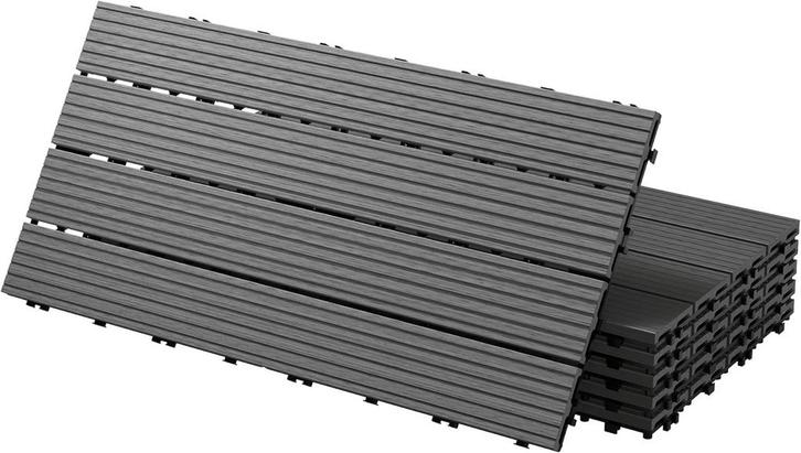 Terrastegels - Vlondertegels - Kunststof - 60x30 cm - 6 stuk, Huis en Inrichting, Woonaccessoires | Overige, Nieuw, Verzenden