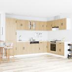 vidaXL Keuken Kast Kalmar 2 pcs Bruin 80 x 46 x 81.5 cm, Huis en Inrichting, Kasten | Overige, Verzenden, Nieuw