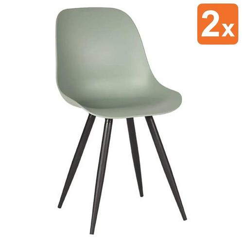 Stoelen | MONA | Kunststof/Metaal | Forest | Zwarte Poten |, Zakelijke goederen, Horeca | Keukenapparatuur, Nieuw in verpakking