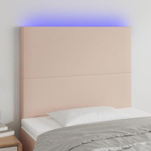 vidaXL Hoofdbord LED 100x5x118/128 cm kunstleer, Huis en Inrichting, Slaapkamer | Bedden, Nieuw, Verzenden