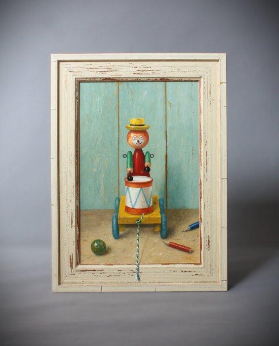 Rudy Beckers (1954) - De trommelaar, Antiek en Kunst, Kunst | Schilderijen | Modern