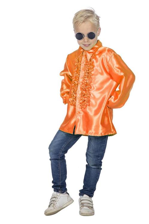 Disco 70S Blouse Oranje Jongen, Enfants & Bébés, Costumes de carnaval & Déguisements, Envoi