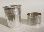 Art Nouveau - Beaker - Servetring - 950 zilver