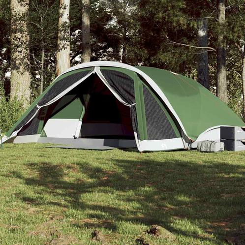 vidaXL Gezinstent 6-persoons waterdicht groen, Caravans en Kamperen, Tenten, Nieuw, Verzenden