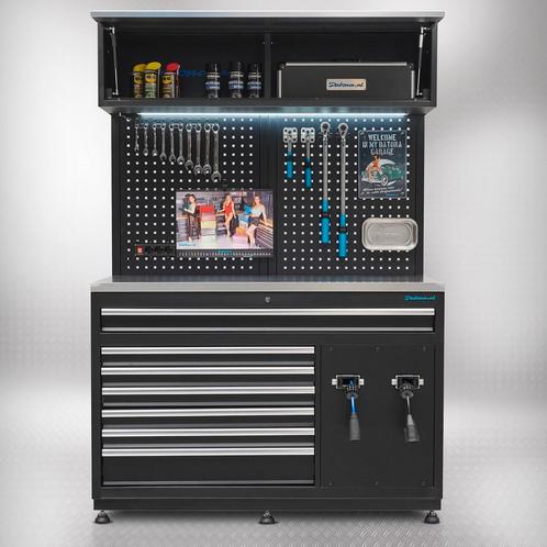Datona Premium werkplaatsinrichting RVS met extra brede, Doe-het-zelf en Bouw, Werkbanken, Ophalen of Verzenden