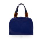 Yves Saint Laurent - Vintage Blue Satin YSL Logo Satchel, Handtassen en Accessoires, Tassen | Damestassen, Nieuw