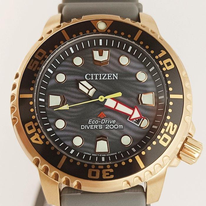 Citizen - Promaster Divers Eco Drive 200 BAR Gold Edition -, Handtassen en Accessoires, Horloges | Heren