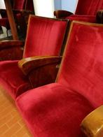 Fauteuil (2) - Eik - Vintage theaterstoelen