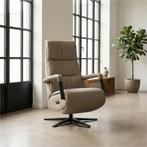 Leren elektrisch relaxfauteuil Core - Toledo Mocca, Huis en Inrichting, Bohemian, Industrieel, Modern, Scandinavisch, Nieuw, Ophalen of Verzenden