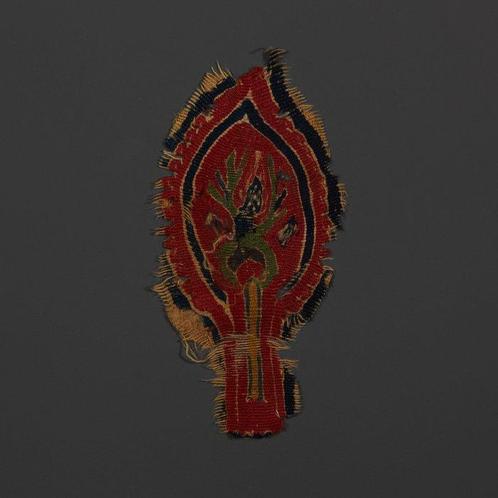 Oud-Egypte, Koptisch Linnen Gerijpt textielfragment. 4e-6e, Verzamelen, Mineralen en Fossielen
