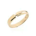 Gouden fantasie ring (gouden ring, geelgoud, dames ring), Handtassen en Accessoires, Ringen, Goud, Gebruikt, Ophalen of Verzenden