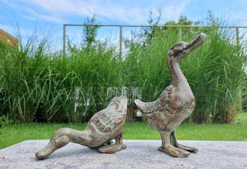 Beeldje - Couple of ducks - IJzer