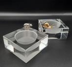 Baccarat - Kaarsenstandaard met oor (2) - Kristal,, Antiek en Kunst