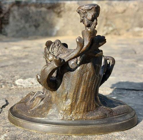 Luciferdooshouder - Brons, Antiek en Kunst, Antiek | Overige Antiek