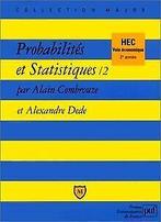 Probabilités et statistiques: Voie économique ...  Book, Combrouze, Alain, Verzenden