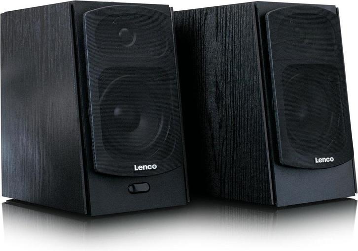 Lenco SPB-260BK - Bluetooth Speaker Draadloos - Duo set - Zw, Audio, Tv en Foto, Luidsprekerboxen, Nieuw, Verzenden