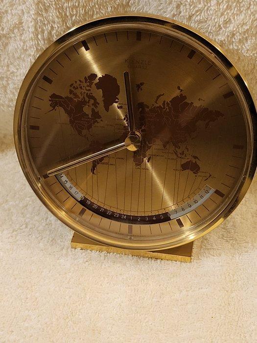 Horloge de bureau - Kienzle Bauhaus Laiton brossé et poli -, Antiek en Kunst, Antiek | Meubels | Stoelen en Sofa's