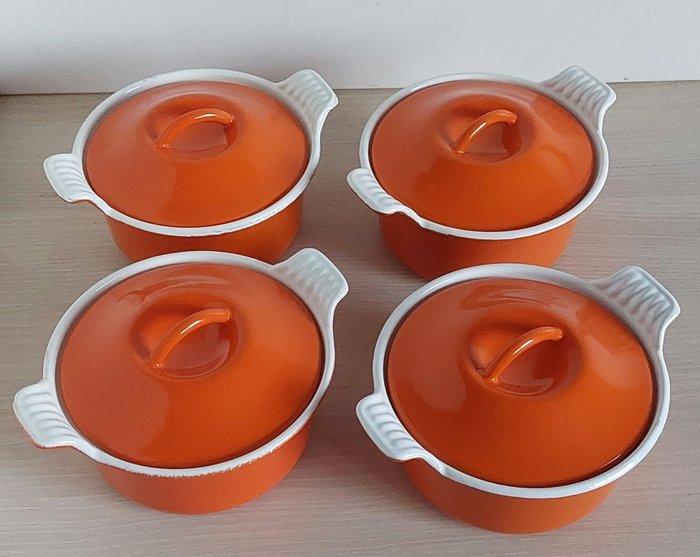 Le Creuset - Braadpan (4) - Petits ramequins-cocottes -, Antiek en Kunst, Antiek | Keukengerei
