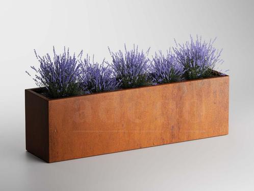 Adeqo cortenstaal plantenbak rechthoek 200 x 50 x 60 cm, Jardin & Terrasse, Bacs à fleurs & Jardinières, Envoi