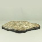 Steen - Enorme Suiseki 65 cm 20 kg - Yakage-steen met houten